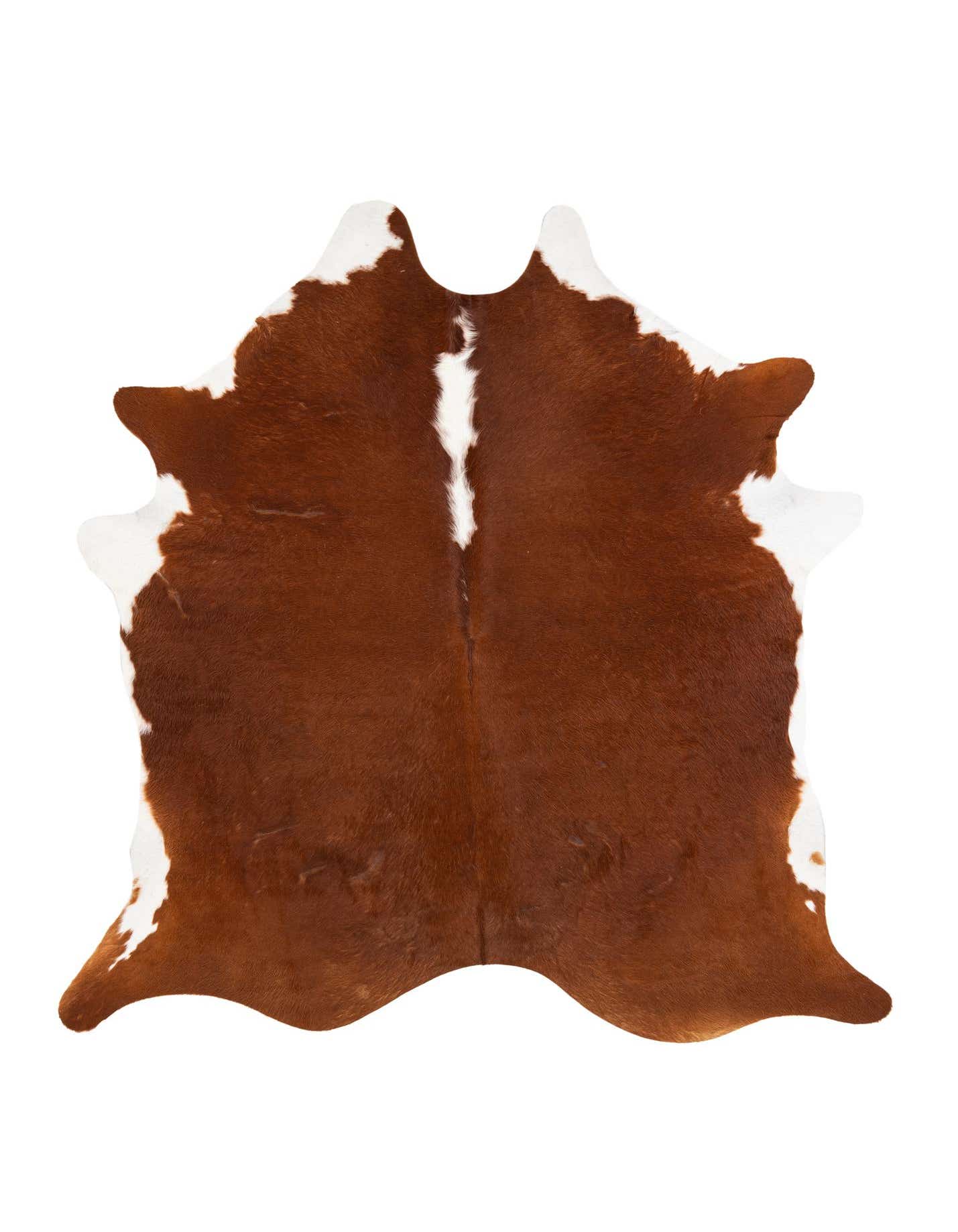 Primary image  7' x 7' 6 Cowhide Leather Freeform Rug