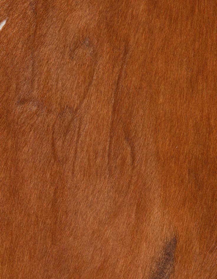 Detail image of  5' 9 x 6' 5 Cowhide Leather Freeform Rug