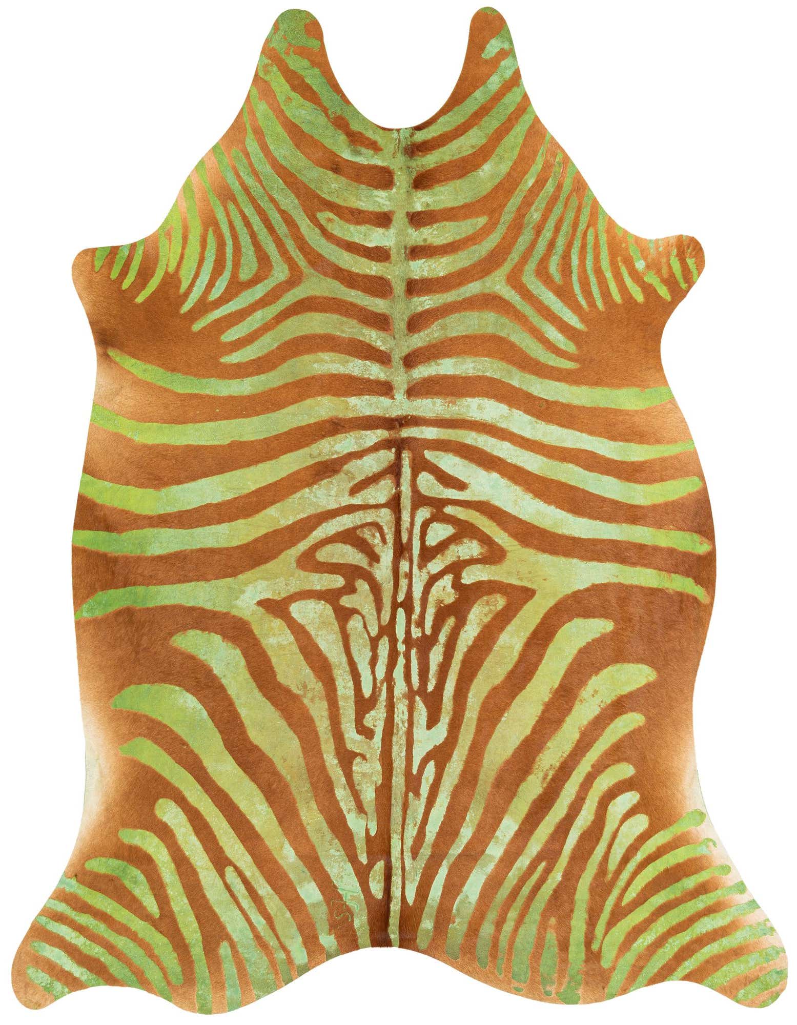 Primary image  6' 9 x 7' 5 Cowhide Leather Freeform Rug