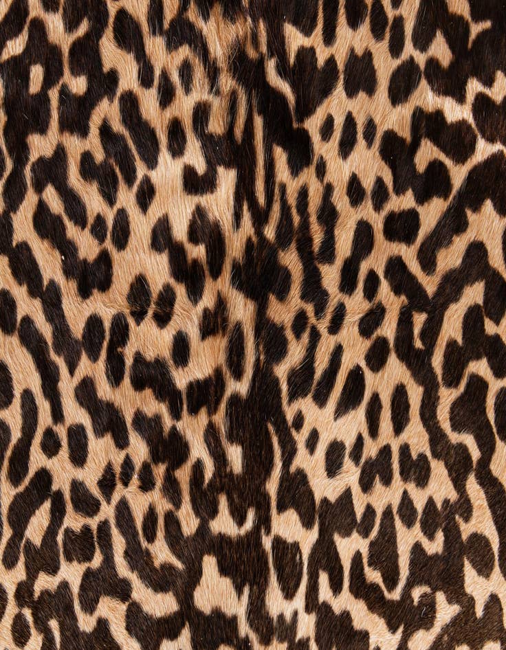 Detail image of  5' 10 x 6' 10 Cowhide Leather Freeform Rug