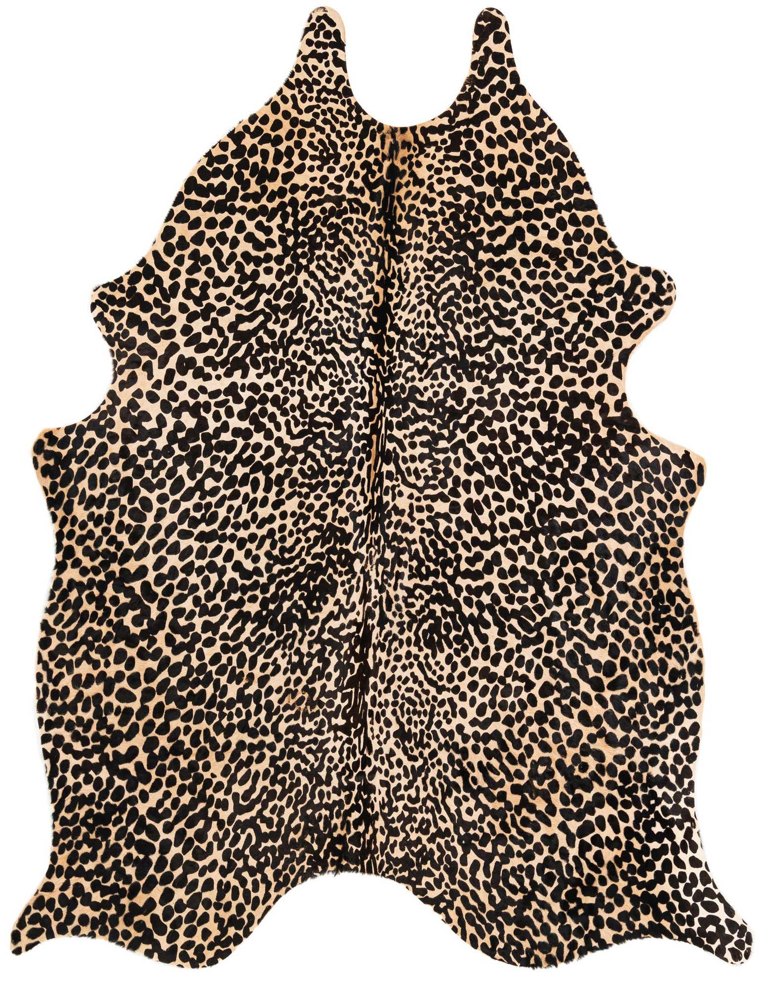 Primary image  6' 4 x 6' 8 Cowhide Leather Freeform Rug