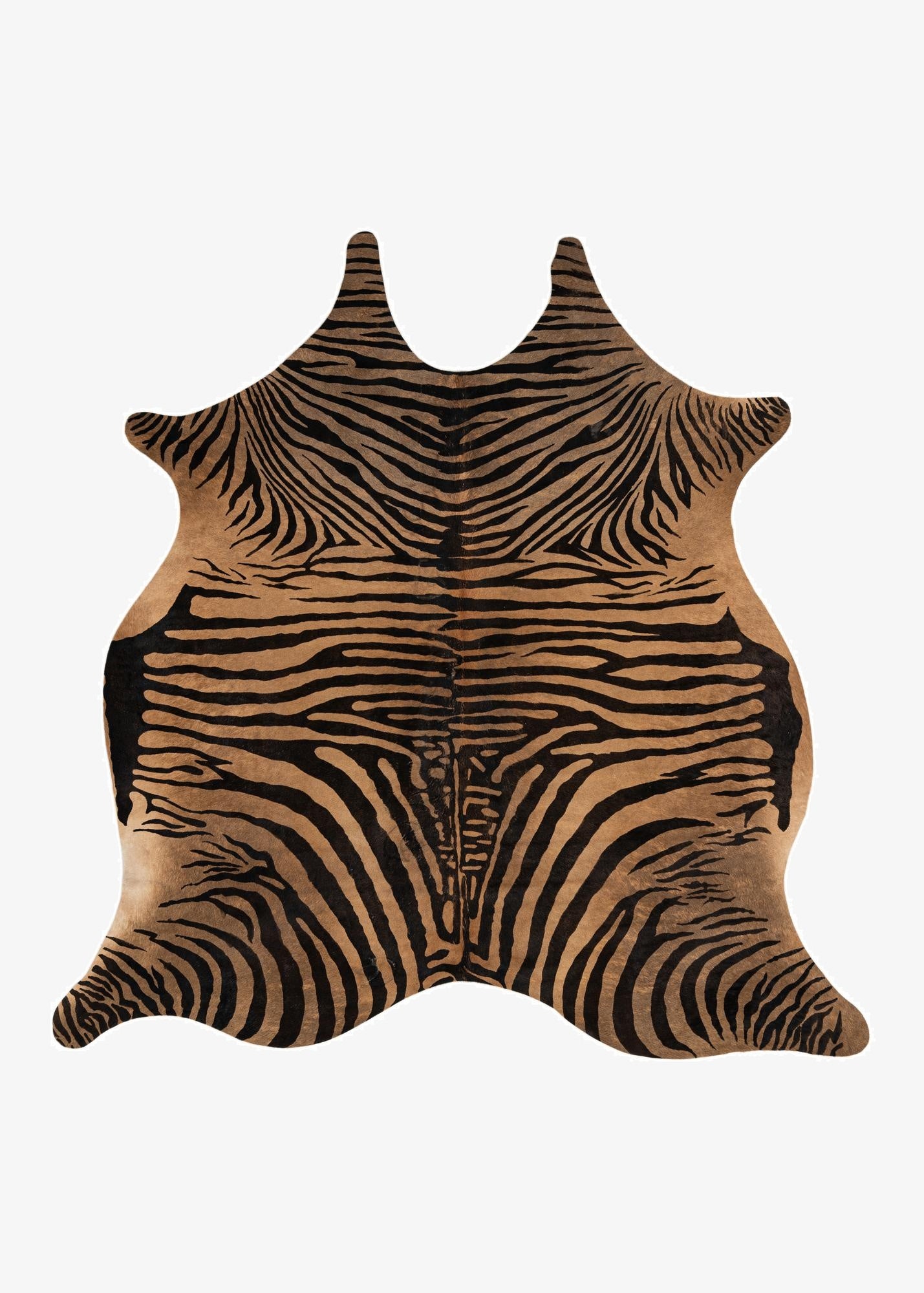  6' 7 x 6' 7 Cowhide Leather Freeform Rug