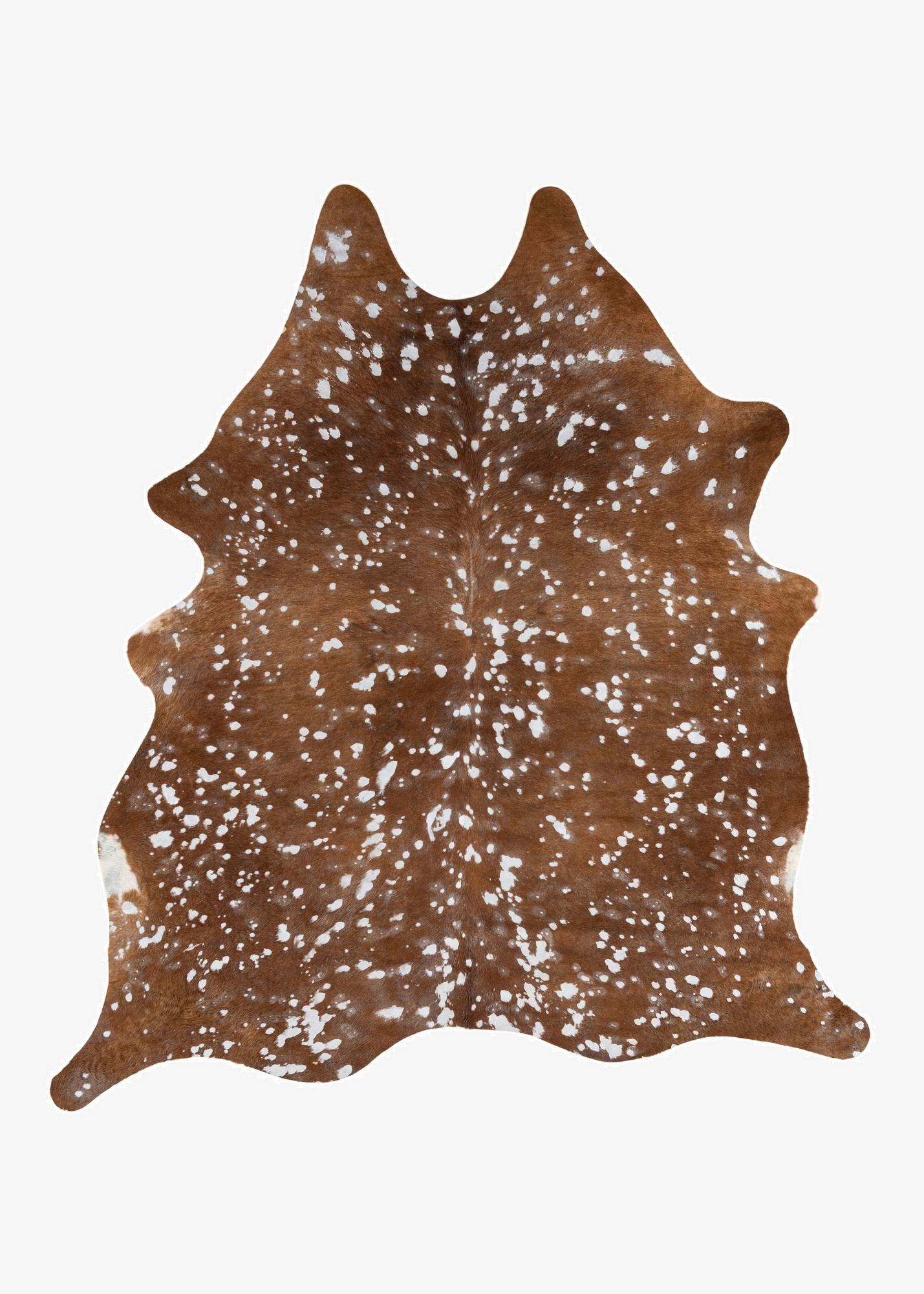  6' 4 x 6' 9 Cowhide Leather Freeform Rug