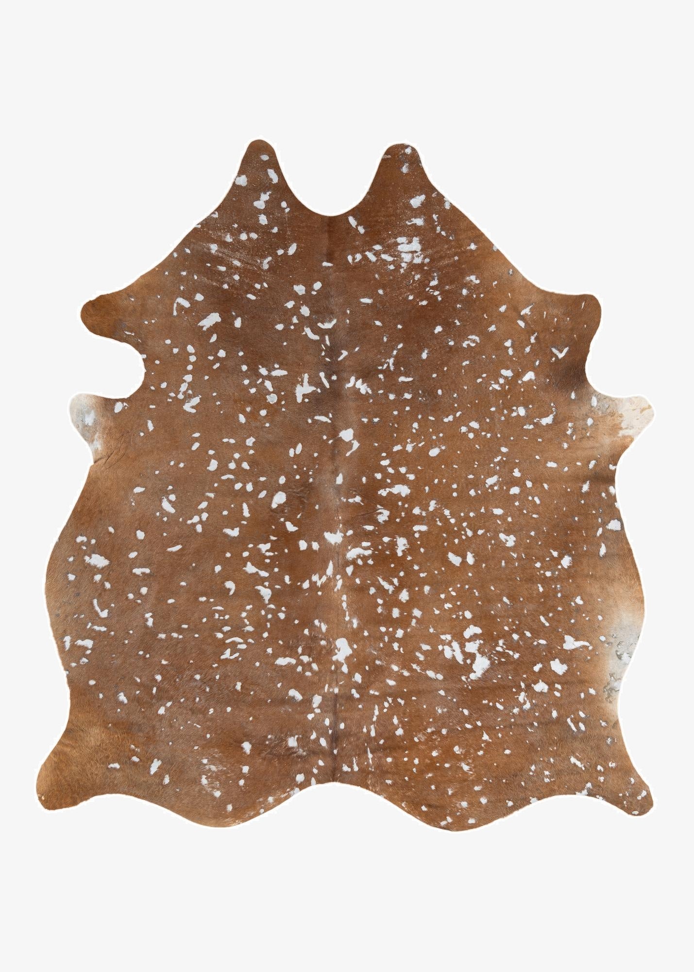  6' 2 x 6' 10 Cowhide Leather Freeform Rug