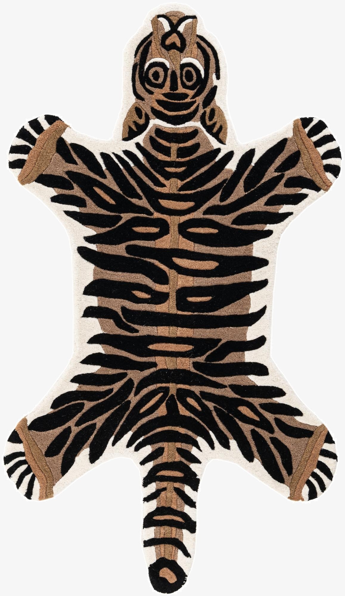  3' 1 x 5' 3 Playtime Kids Wool Freeform Rug