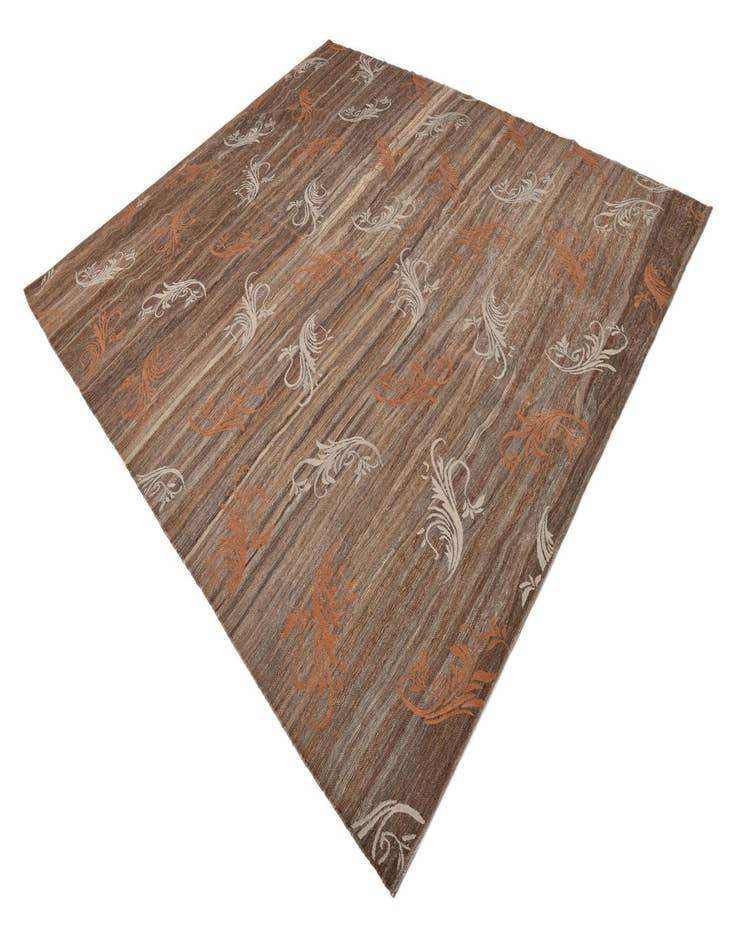 Detail image of  8' 7 x 9' 10  Hand Woven Kilim Modern Wool Rug