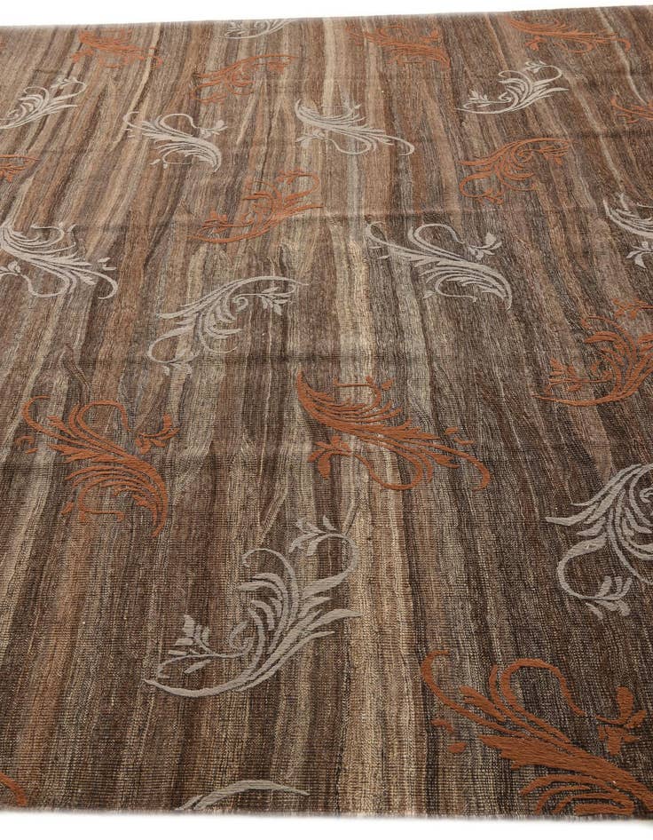 Detail image of  8' 7 x 9' 10  Hand Woven Kilim Modern Wool Rug