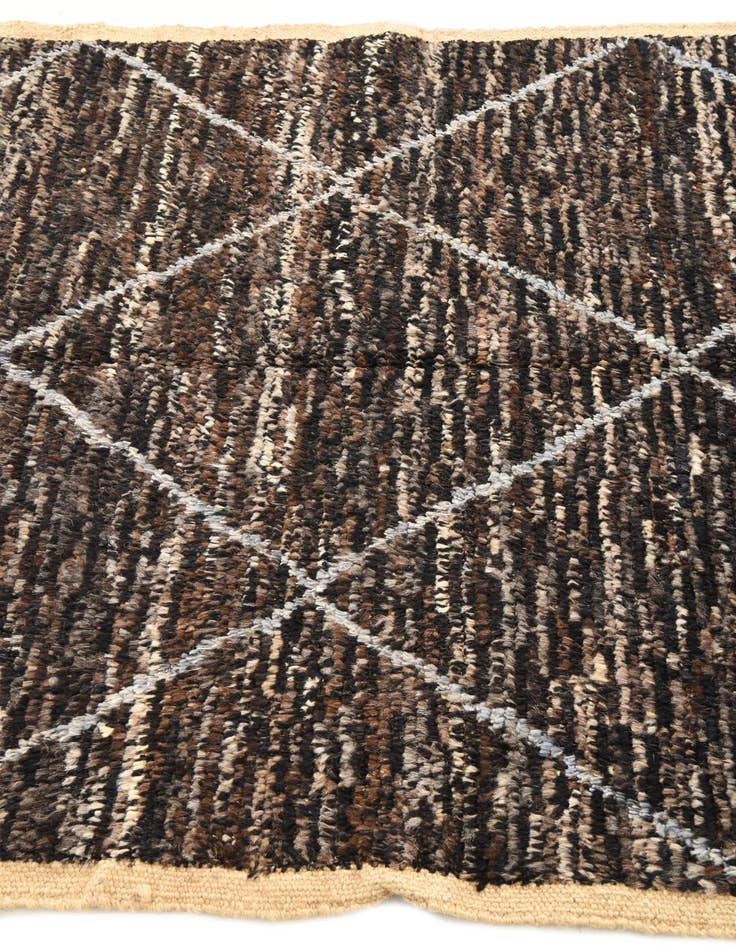 Detail image of  4' x 6' 7  Hand Knotted Moroccan Wool Rug
