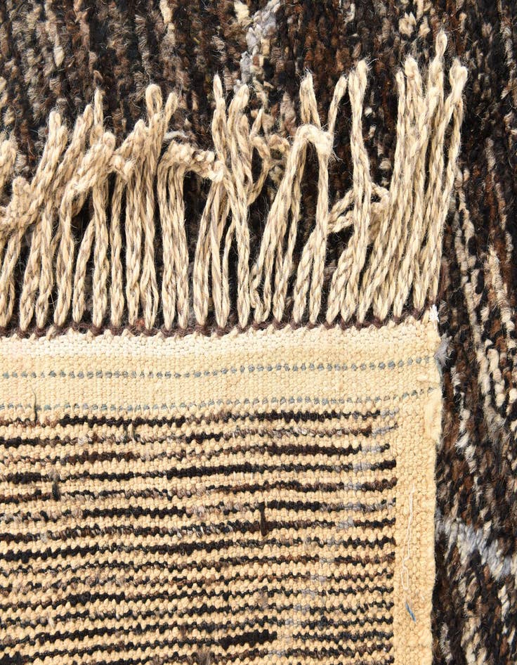 Detail image of  4' x 6' 7  Hand Knotted Moroccan Wool Rug