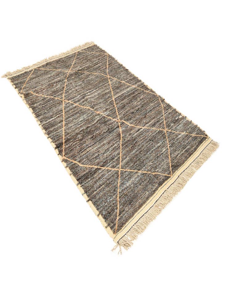 Detail image of  6' 3 x 9' 8  Hand Knotted Moroccan Wool Rug