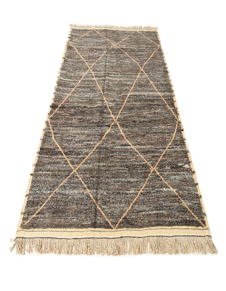 Detail image of  6' 3 x 9' 8  Hand Knotted Moroccan Wool Rug