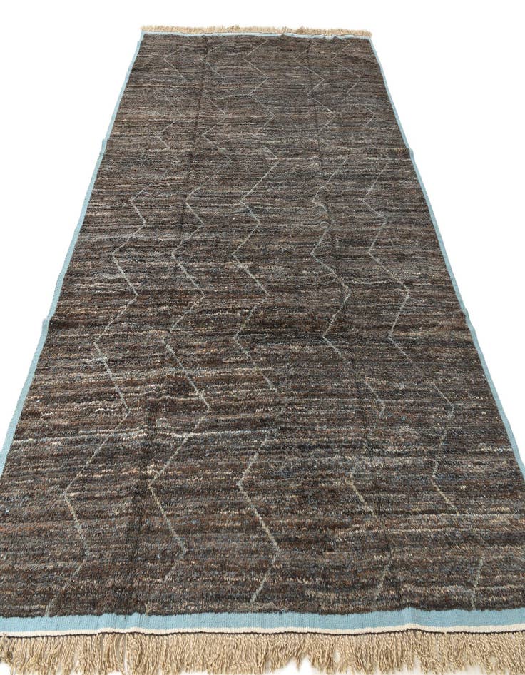 Detail image of  9' x 12' 8  Hand Knotted Moroccan Wool Rug