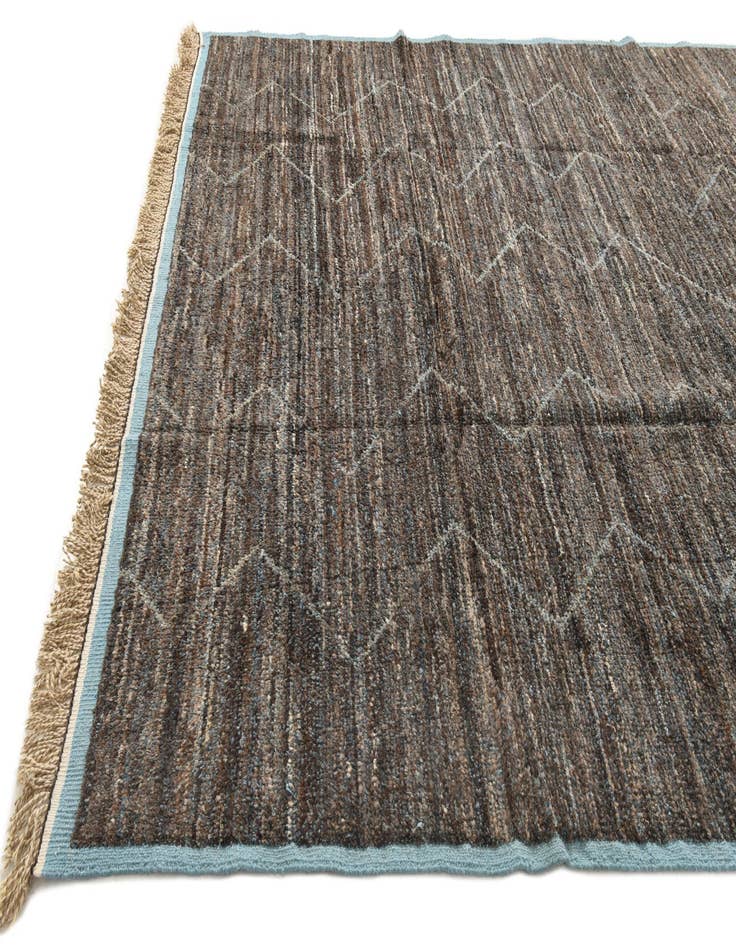 Detail image of  9' x 12' 8  Hand Knotted Moroccan Wool Rug