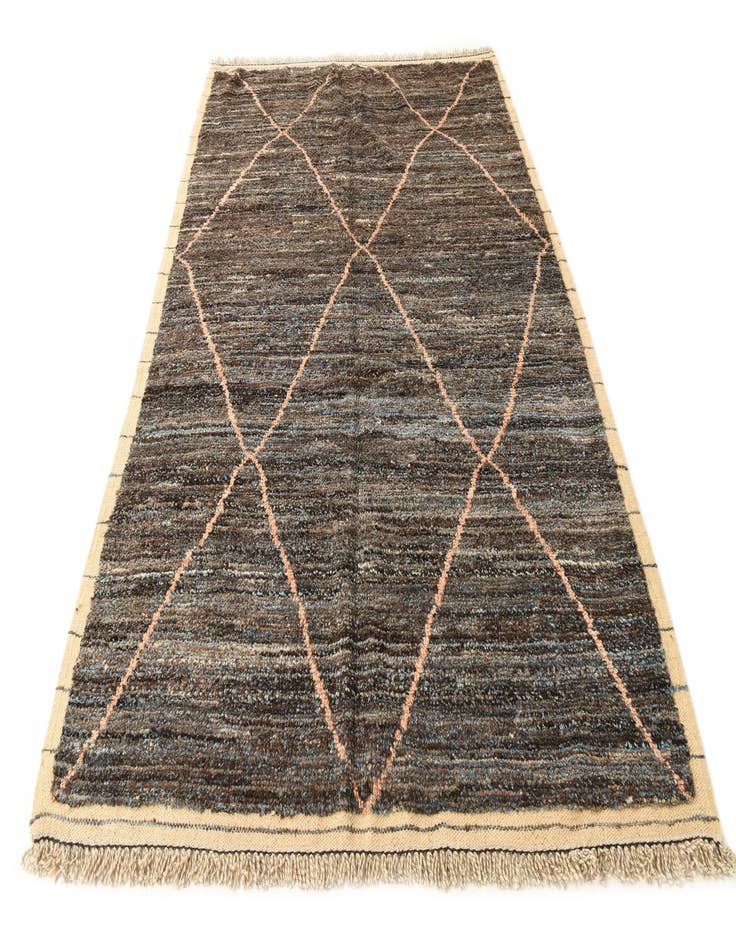 Detail image of  6' 3 x 9' 5  Hand Knotted Moroccan Wool Rug