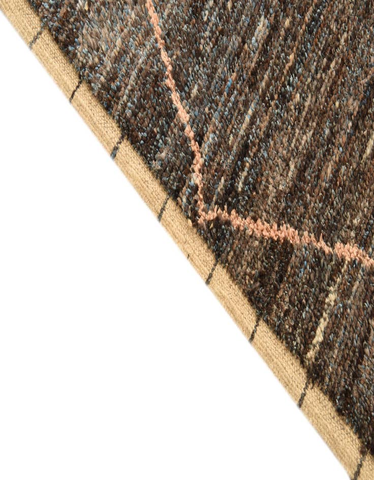 Detail image of  6' 3 x 9' 5  Hand Knotted Moroccan Wool Rug