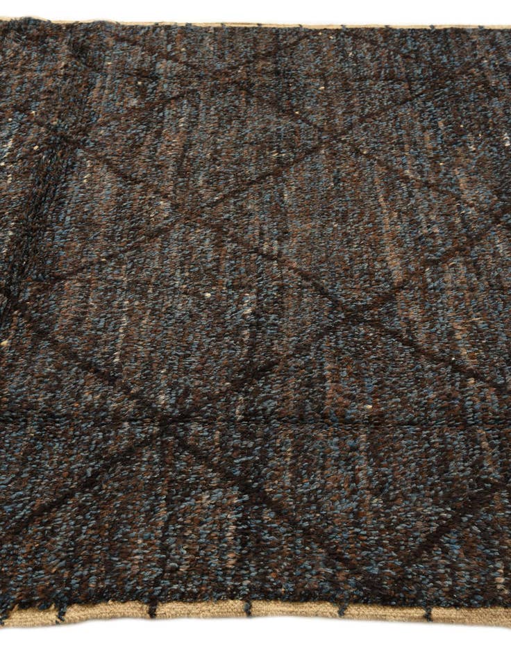 Detail image of  5' 10 x 8' 9  Hand Knotted Moroccan Wool Rug