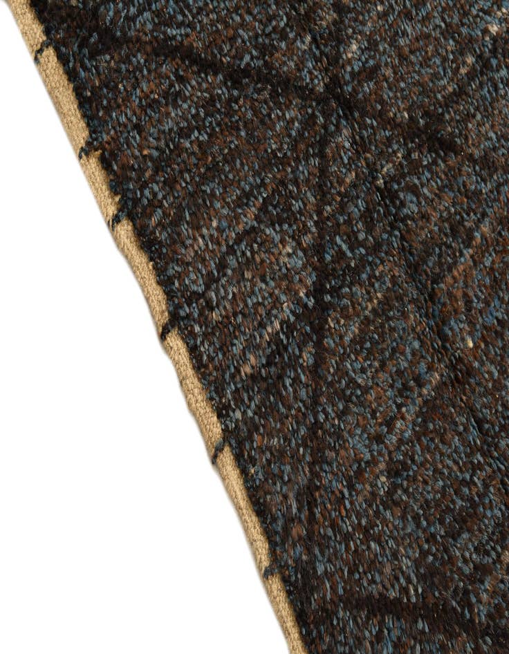 Detail image of  5' 10 x 8' 9  Hand Knotted Moroccan Wool Rug