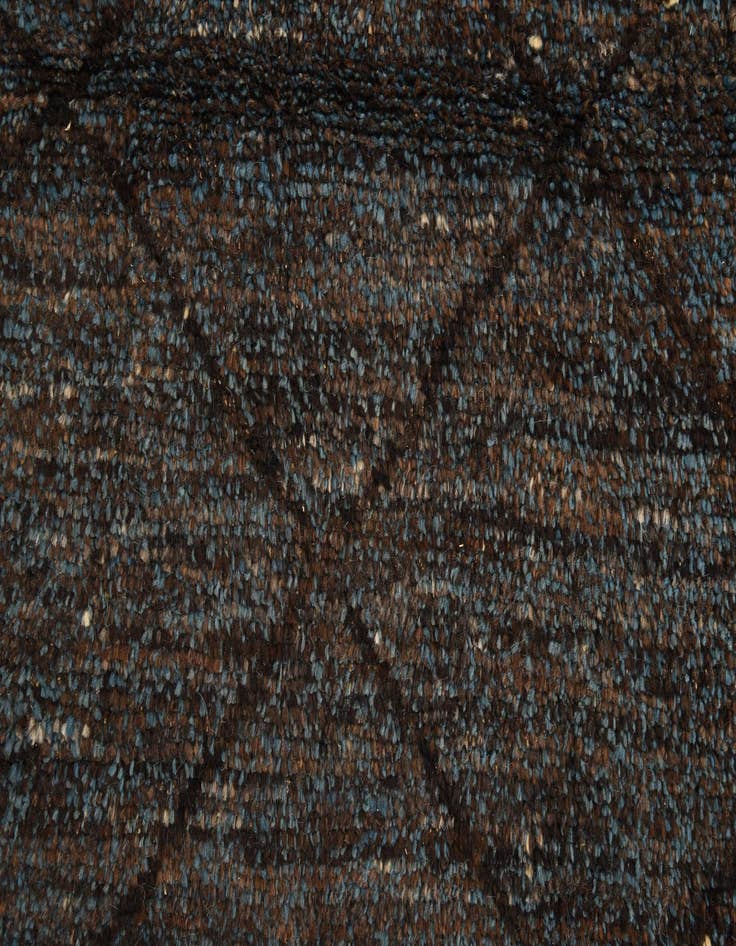 Detail image of  5' 10 x 8' 9  Hand Knotted Moroccan Wool Rug