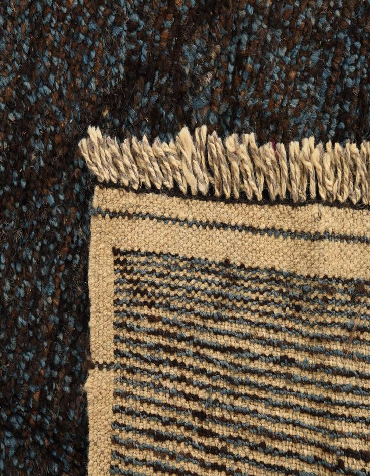 Detail image of  5' 10 x 8' 9  Hand Knotted Moroccan Wool Rug