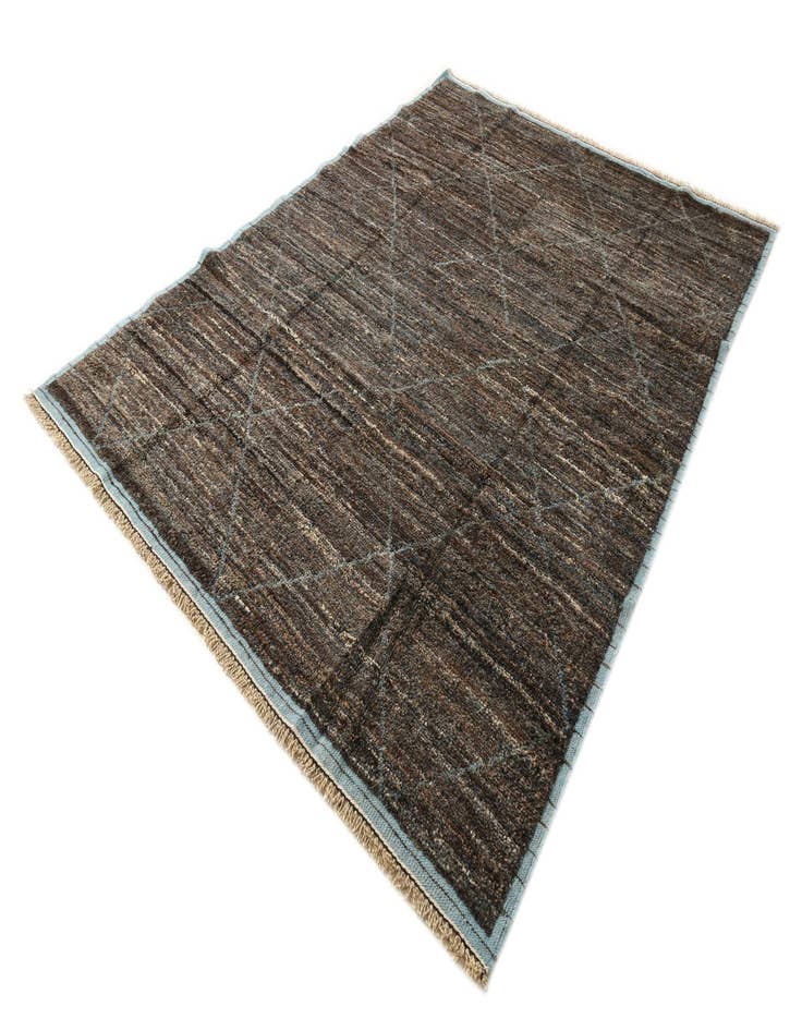 Detail image of  7' 9 x 10' 7  Hand Knotted Moroccan Wool Rug