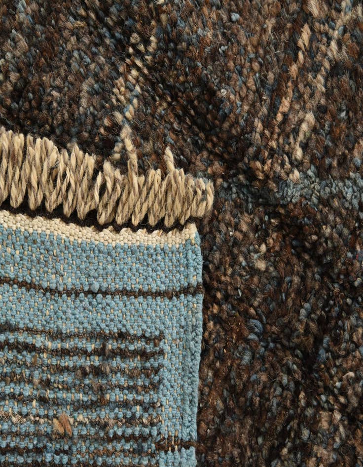 Detail image of  7' 9 x 10' 7  Hand Knotted Moroccan Wool Rug