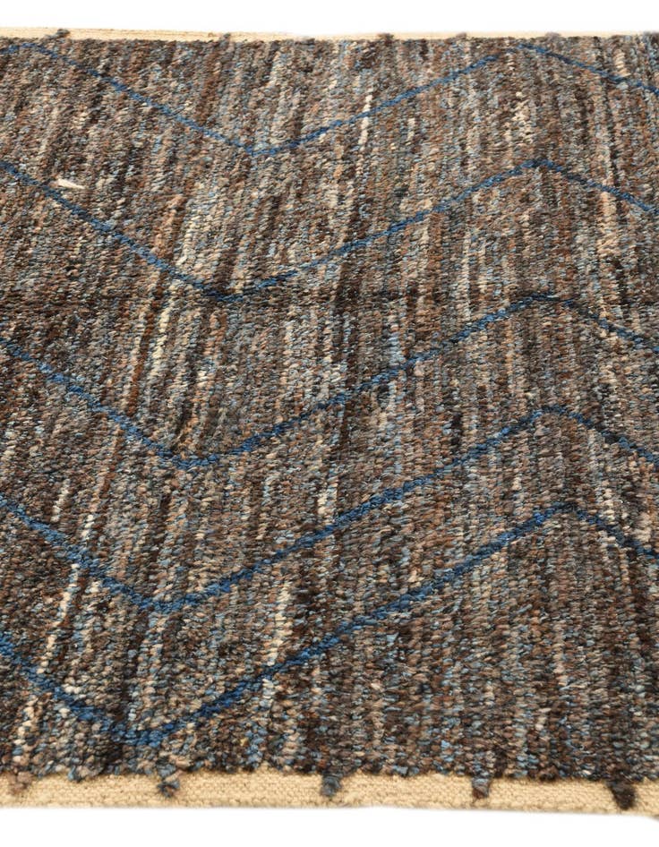 Detail image of  5' 3 x 8' 8  Hand Knotted Moroccan Wool Rug