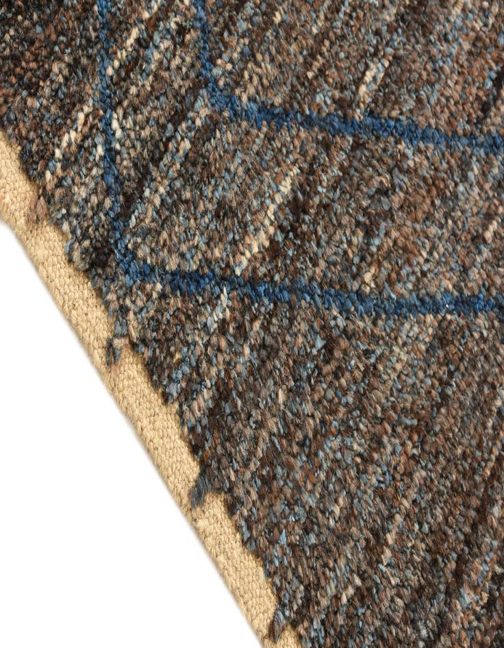 Detail image of  5' 3 x 8' 8  Hand Knotted Moroccan Wool Rug