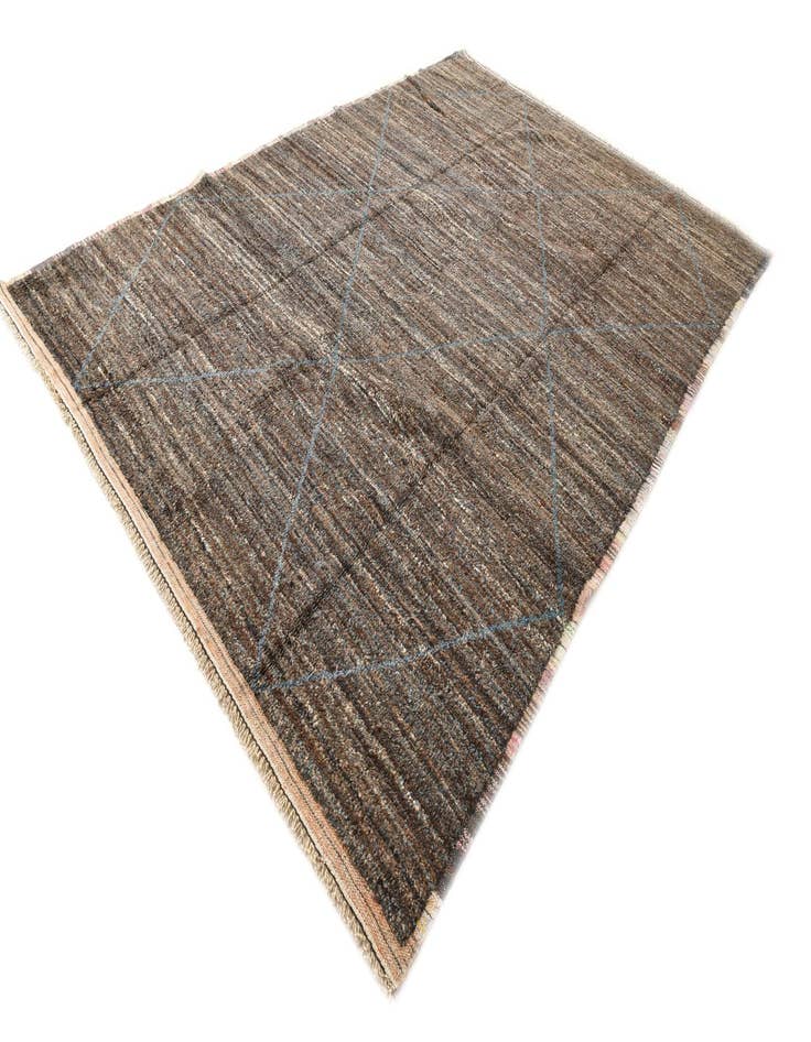 Detail image of  9' 1 x 12' 10  Hand Knotted Moroccan Wool Rug