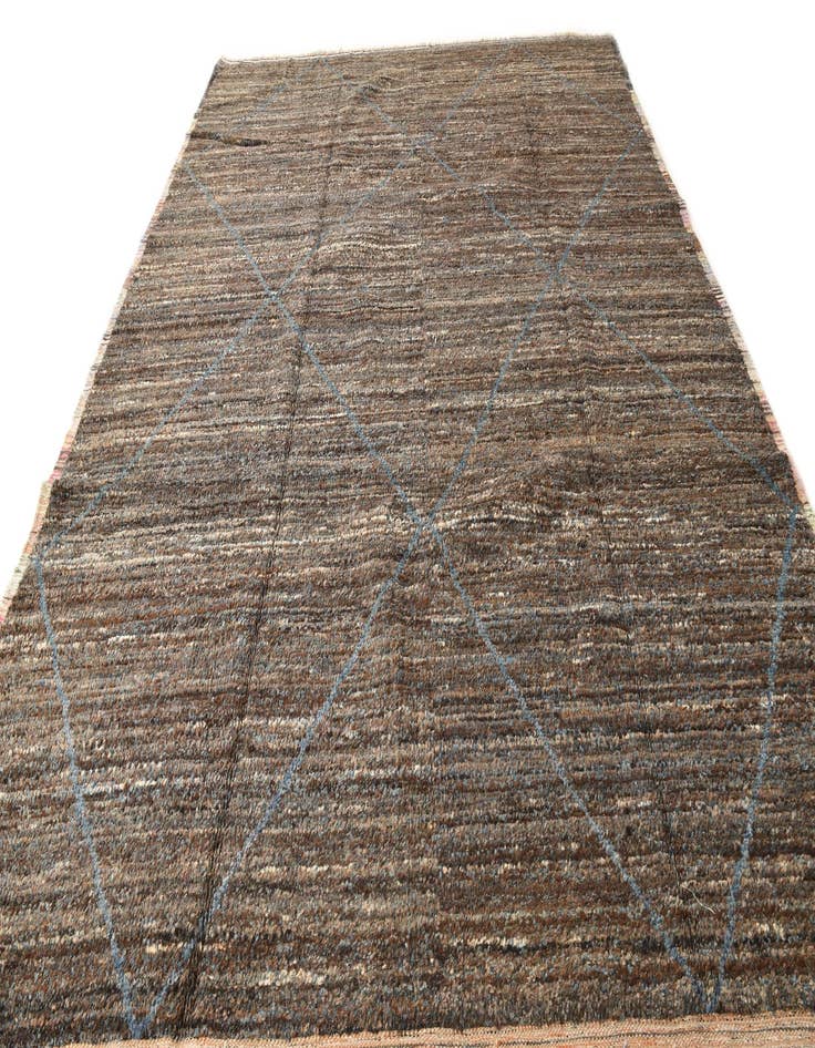 Detail image of  9' 1 x 12' 10  Hand Knotted Moroccan Wool Rug