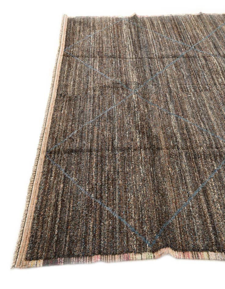 Detail image of  9' 1 x 12' 10  Hand Knotted Moroccan Wool Rug