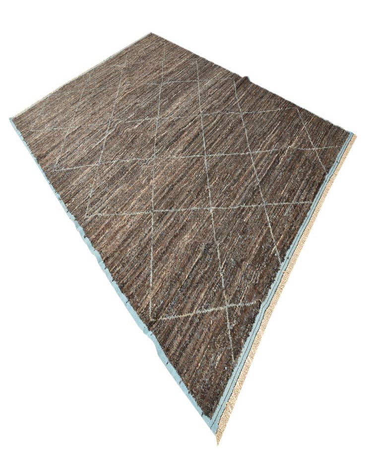 Detail image of  9' 1 x 12' 6  Hand Knotted Moroccan Wool Rug