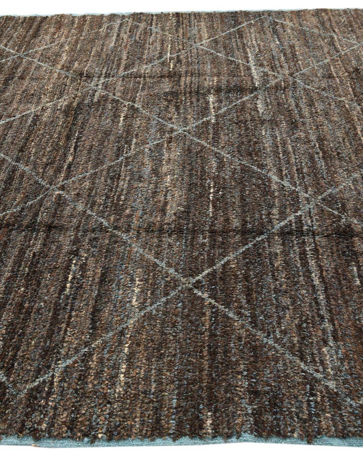 Detail image of  9' 1 x 12' 6  Hand Knotted Moroccan Wool Rug