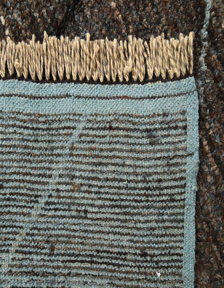 Detail image of  9' 1 x 12' 6  Hand Knotted Moroccan Wool Rug
