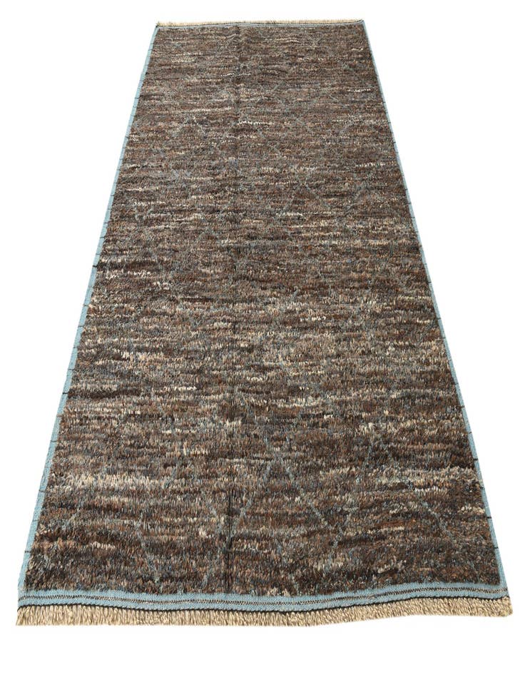 Detail image of  6' 5 x 9' 3  Hand Knotted Moroccan Wool Rug