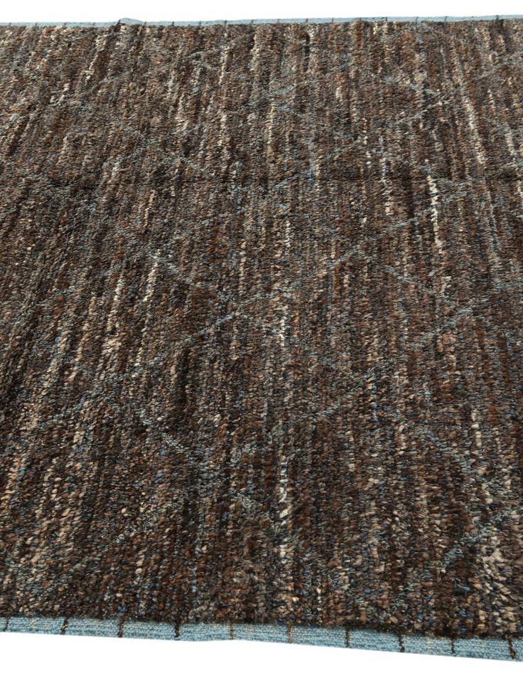 Detail image of  6' 5 x 9' 3  Hand Knotted Moroccan Wool Rug