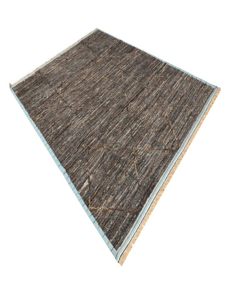 Detail image of  8' x 10' 6  Hand Knotted Moroccan Wool Rug