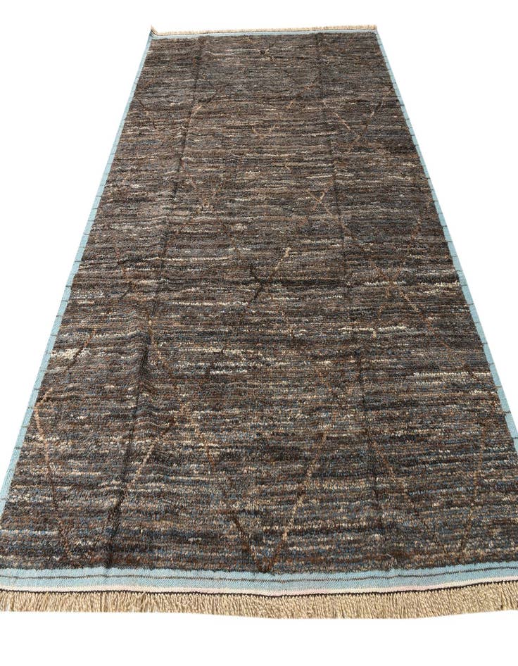 Detail image of  8' x 10' 6  Hand Knotted Moroccan Wool Rug