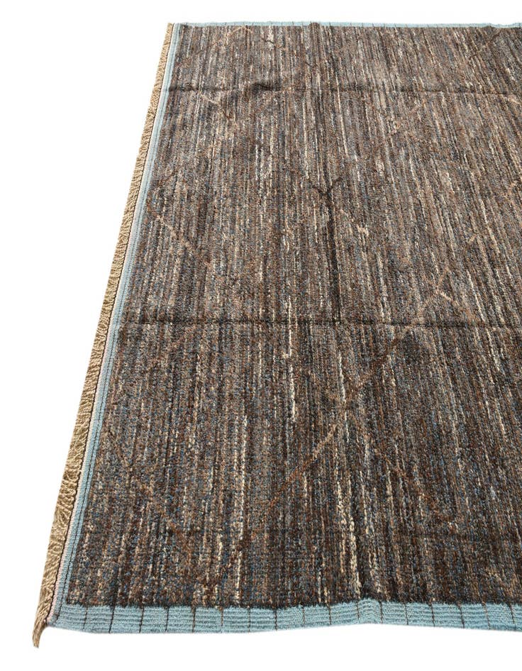 Detail image of  8' x 10' 6  Hand Knotted Moroccan Wool Rug