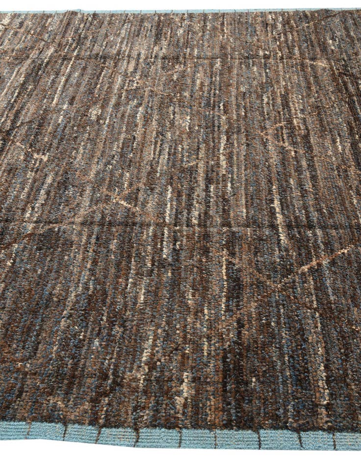 Detail image of  8' x 10' 6  Hand Knotted Moroccan Wool Rug