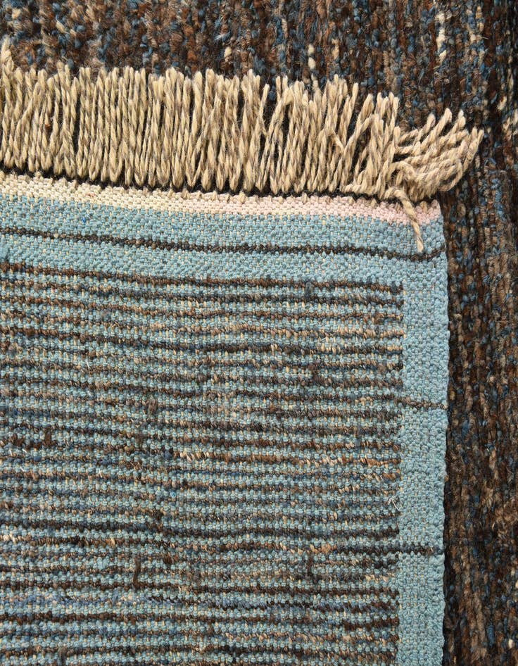 Detail image of  8' x 10' 6  Hand Knotted Moroccan Wool Rug