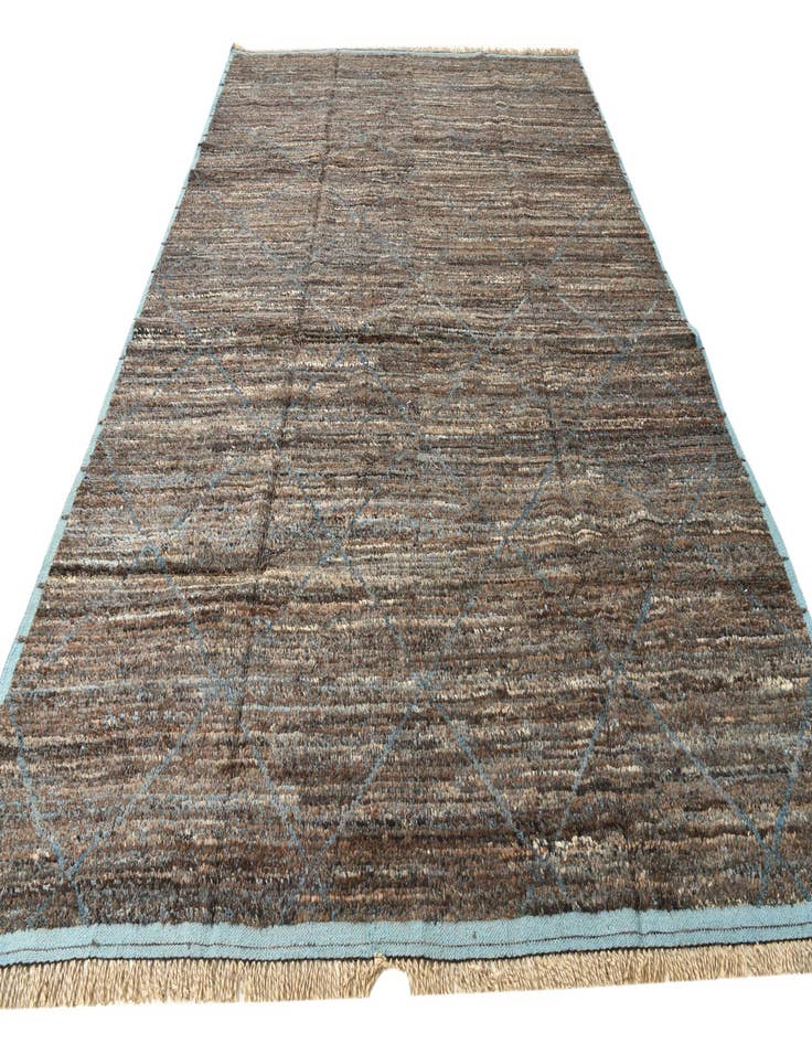 Detail image of  9' x 12' 8  Hand Knotted Moroccan Wool Rug