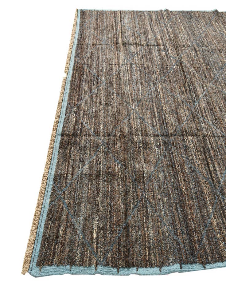 Detail image of  9' x 12' 8  Hand Knotted Moroccan Wool Rug