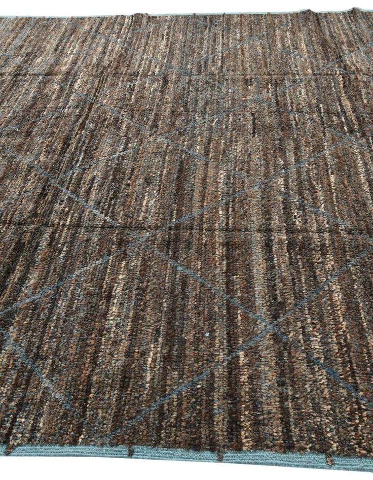 Detail image of  9' x 12' 8  Hand Knotted Moroccan Wool Rug