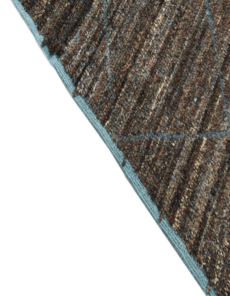 Detail image of  9' x 12' 8  Hand Knotted Moroccan Wool Rug