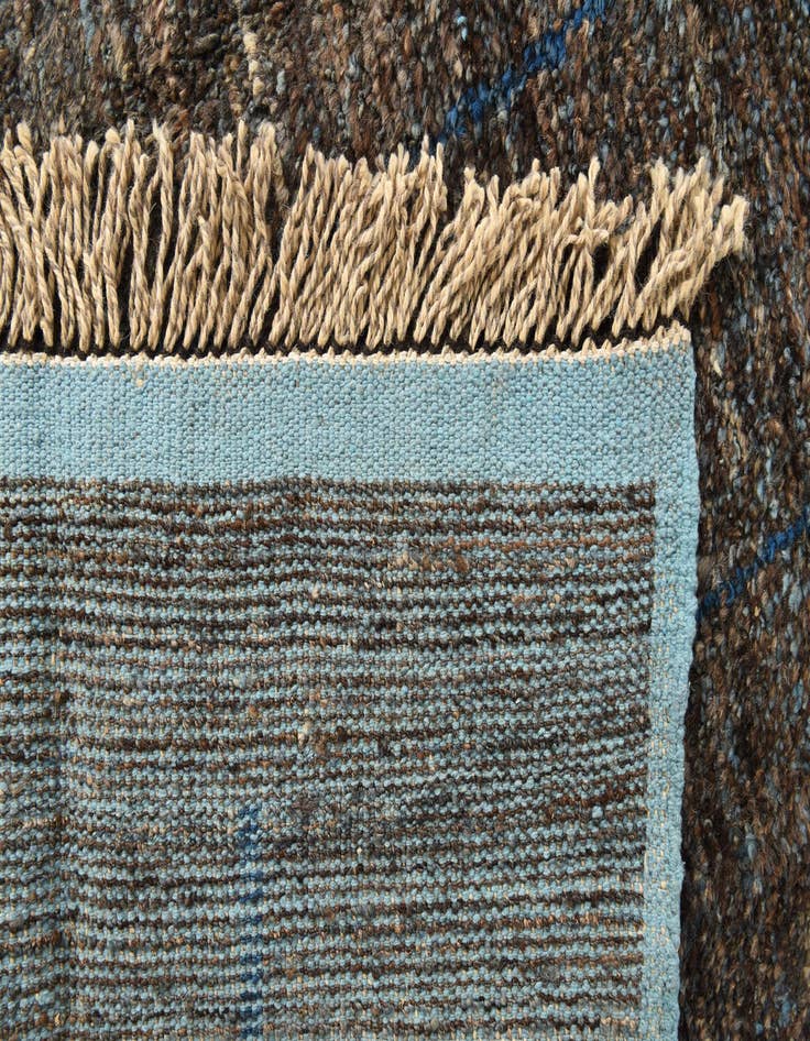 Detail image of  9' 3 x 12' 8  Hand Knotted Moroccan Wool Rug