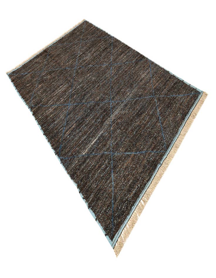 Detail image of  6' 3 x 9' 6  Hand Knotted Moroccan Wool Rug