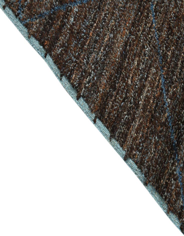 Detail image of  6' 3 x 9' 6  Hand Knotted Moroccan Wool Rug