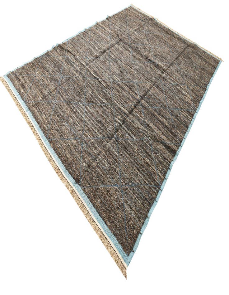 Detail image of  9' 1 x 12' 7  Hand Knotted Moroccan Wool Rug