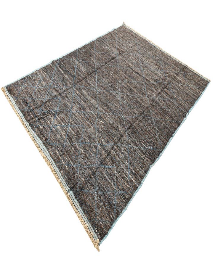 Detail image of  7' 10 x 10' 8  Hand Knotted Moroccan Wool Rug