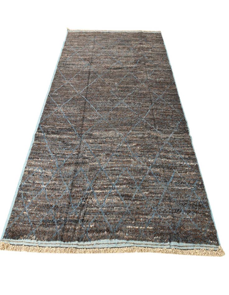 Detail image of  7' 10 x 10' 8  Hand Knotted Moroccan Wool Rug